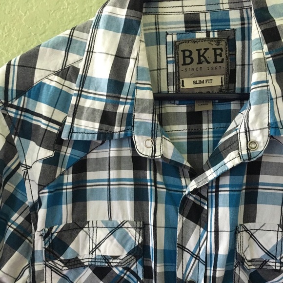 BKE Slim Fit Large Long-Sleeve Button Down Shirt - Picture 2 of 3